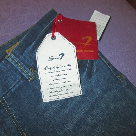 NWT Seven7 BOOTCUT Jeans Size 6 STRETCH Mid Rise DENIM Pockets WESTERN 31x32 - Picture 10 of 10